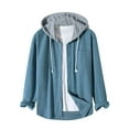 thumbnail image 2 of PuLe Hoodies for Men Boys Solid Color Top Casual Hooded Top Long Sleeved Hooded Top, 2 of 7