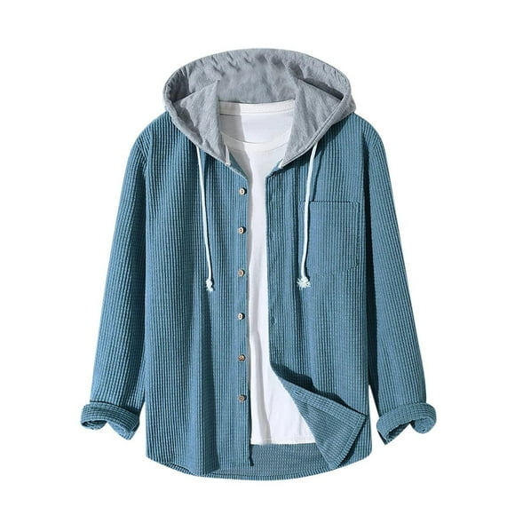 pstuiky camisas de manga larga para hombre, Top de color liso para niños, top informal con capucha, top de manga larga con capucha camisetas de hombre s