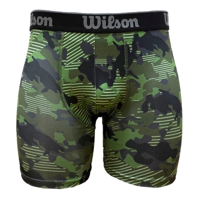 Bóxer Wilson para Hombre, Camuflaje Verde Talla M