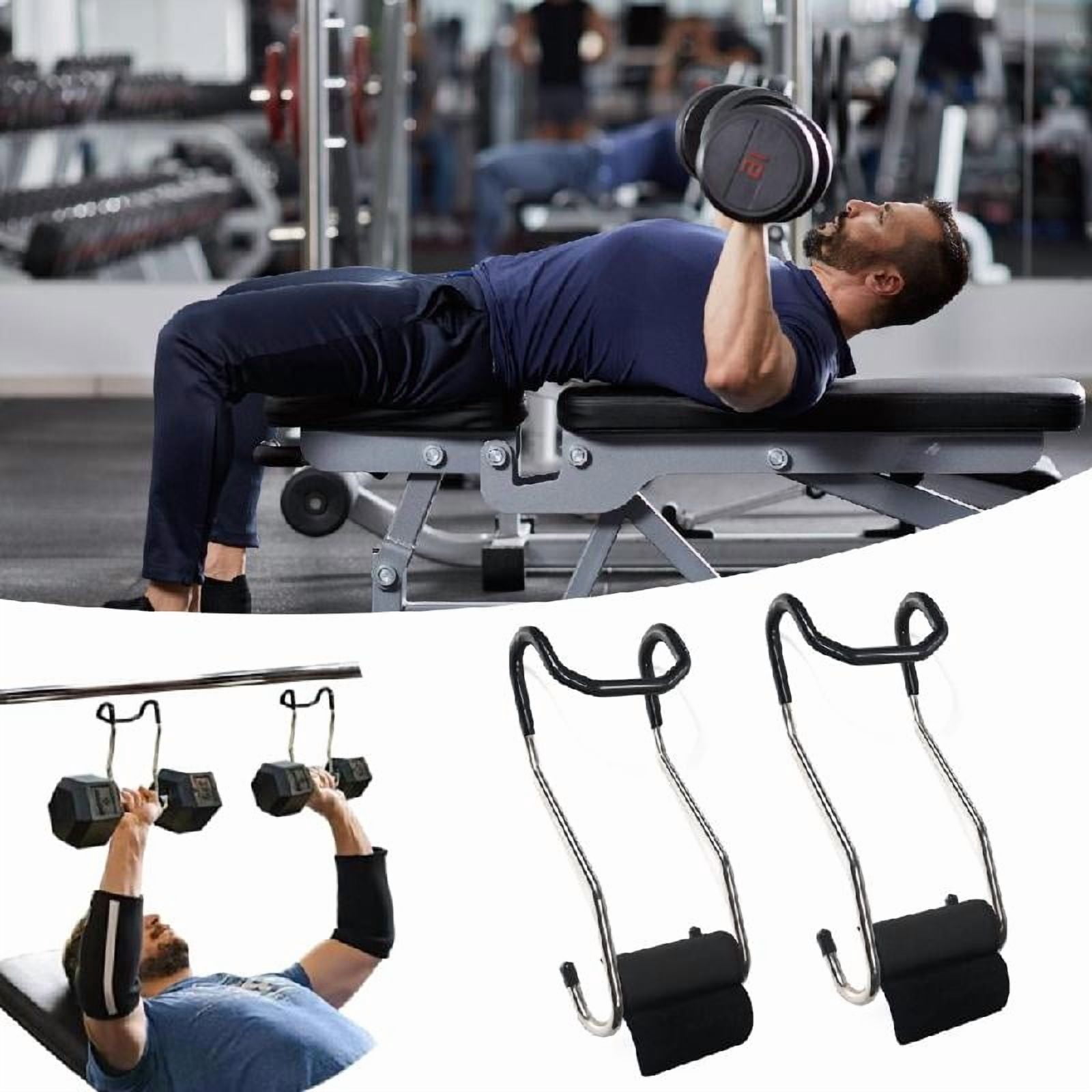 1Pair Dumbbell Spotter Hook Hanger Barbell Strength Training Dumbbell Rack