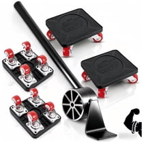 ZHIJYBO Furniture Dolly, Heavy Duty Furniture Lifter & Furniture Movers Hand Tools Set,  Alloy Heavy Duty Furniture Movers, 360°Small Flat Dolly Furniture Movers With Wheels, 880 Lbs Capacity, Black