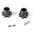 thumbnail image 2 of Tekno RC 5071D Wheel Hubs (+3mm lightened gunmetal ano w/pins 2 pieces), 2 of 2
