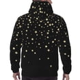 thumbnail image 7 of Naloa Star Silver Glitter Men's Casual Hooded Collar Drawstring Hoodies Pullover Sweatshirts Casual Long Sleeve Shirts-XX-Large, 7 of 7