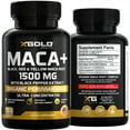 thumbnail image 6 of X Gold Health Organic Maca Root Powder Capsules Black, Yellow & Red Maca Pills 1500 mg, 150 Count, 6 of 6