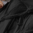 thumbnail image 6 of Blmnix Chemises Women Nightgown with Built in Bra Sexy Nightgown Sleep Shirts Black Sleeveless Above-the-Knee V-Neck Womens Summer Nightgowns, 6 of 6
