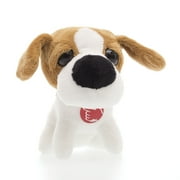 Spark Squeeze 'N Talk Plush Tan & White Dog