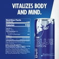 thumbnail image 4 of Red Bull Blue Edition Energy Drink, Blueberry, 80mg Caffeine, 8.4 fl. oz., Pack of 4 Cans, 4 of 13