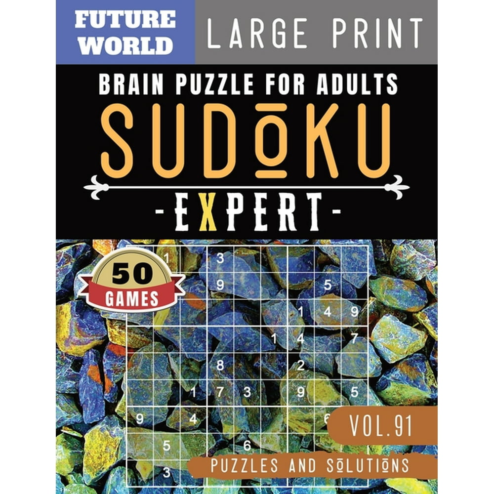 Sudoku Puzzles Book Large Print Sudoku Expert Brain Games For Adults