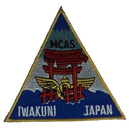 MARINE CORPS AIR STATION IWAKUNI JAPAN TRIANGLE STATION PATCH - Color - Veteran Owned