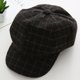 thumbnail image 1 of Sombrero octogonal de mujer a juego para otoño e invierno, sombrero octogonal de lana suave retro de color sólido de estilo coreano para mujer, 1 of 6