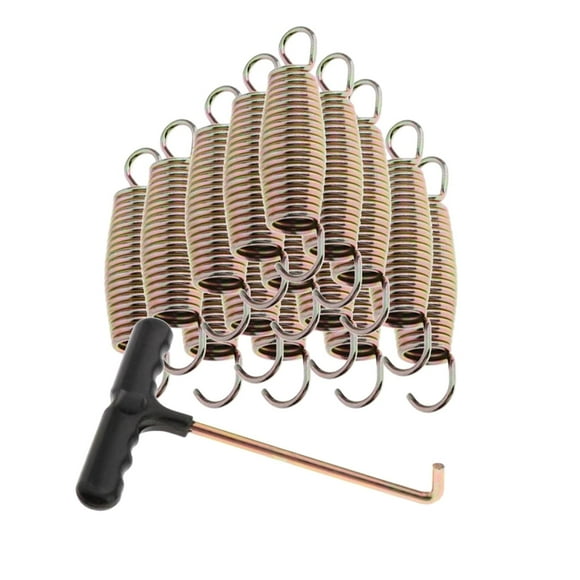 Almencla 15 Pieces Trampoline Metal Repair Maintain Hardware Trampoline Parts 9cm Spring