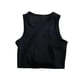 thumbnail image 1 of Gibobby Playera Manga Corta para Mujer Moda de verano Bm chaleco de punto gimnasio Fitness cuello redondo sin mangas Crop Top camiseta(Negro,XL), 1 of 5