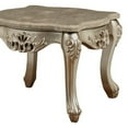 thumbnail image 3 of ACME Ranita Marble Top End Table with Carved Floral Champagne, 3 of 5