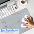 thumbnail image 4 of 31.5x11.8in Large Desk Mat & Mouse Pad - Cute Pink Gold Marble, Laptop Protector for Stylish Office Setup, 4 of 7