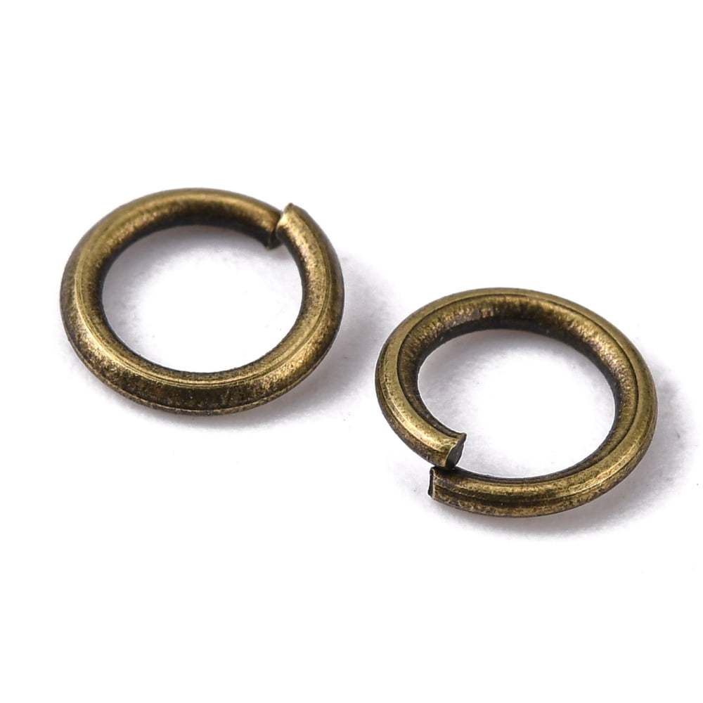 Brass Open Jump Rings Round Cadmium Free & Lead Free Bronze 7x1mm 18 Gauge Inner Diameter: 5mm about 4000pcs/500g