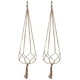 thumbnail image 1 of Colgador de macramé para plantas, cesta de cuerda Vintage para interiores y exteriores, 6 uds., 1 of 8