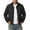 Black, variant on Men's Stand Collar Lightweight Jacket Breathable Quick-Dry Business Casual Commuter Coat Windbreaker Zip Up Jacket Green Size L
