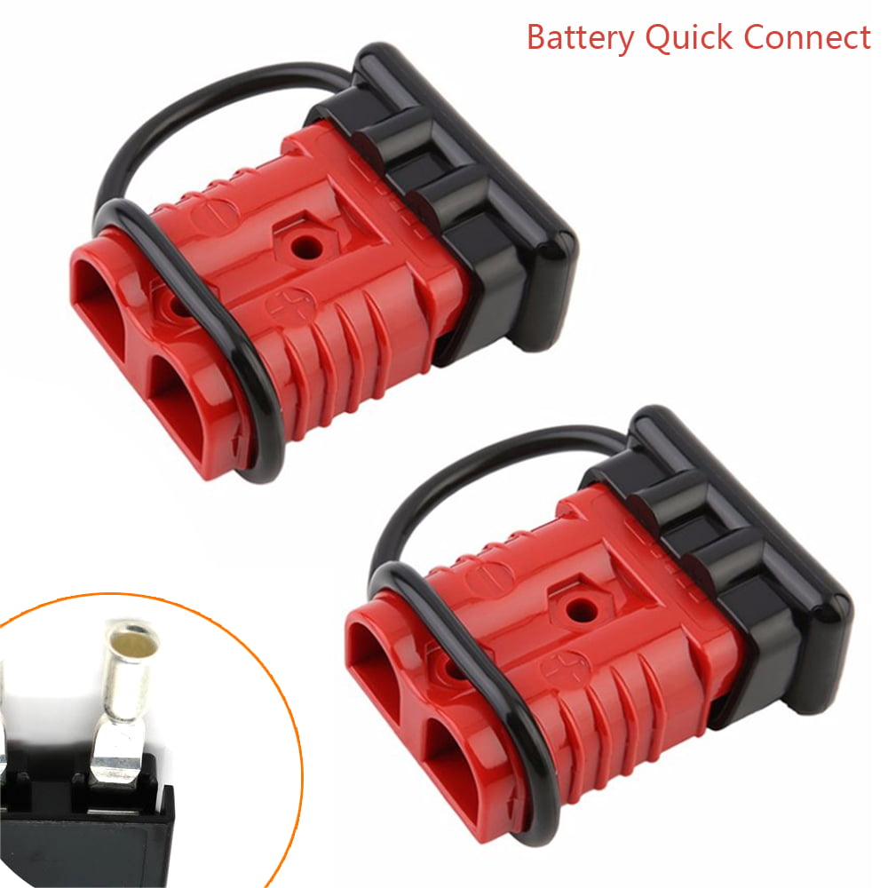 Car Auto 12V-48V 50A Battery Connector Quick Connect Terminal Cable Winch Plugs 