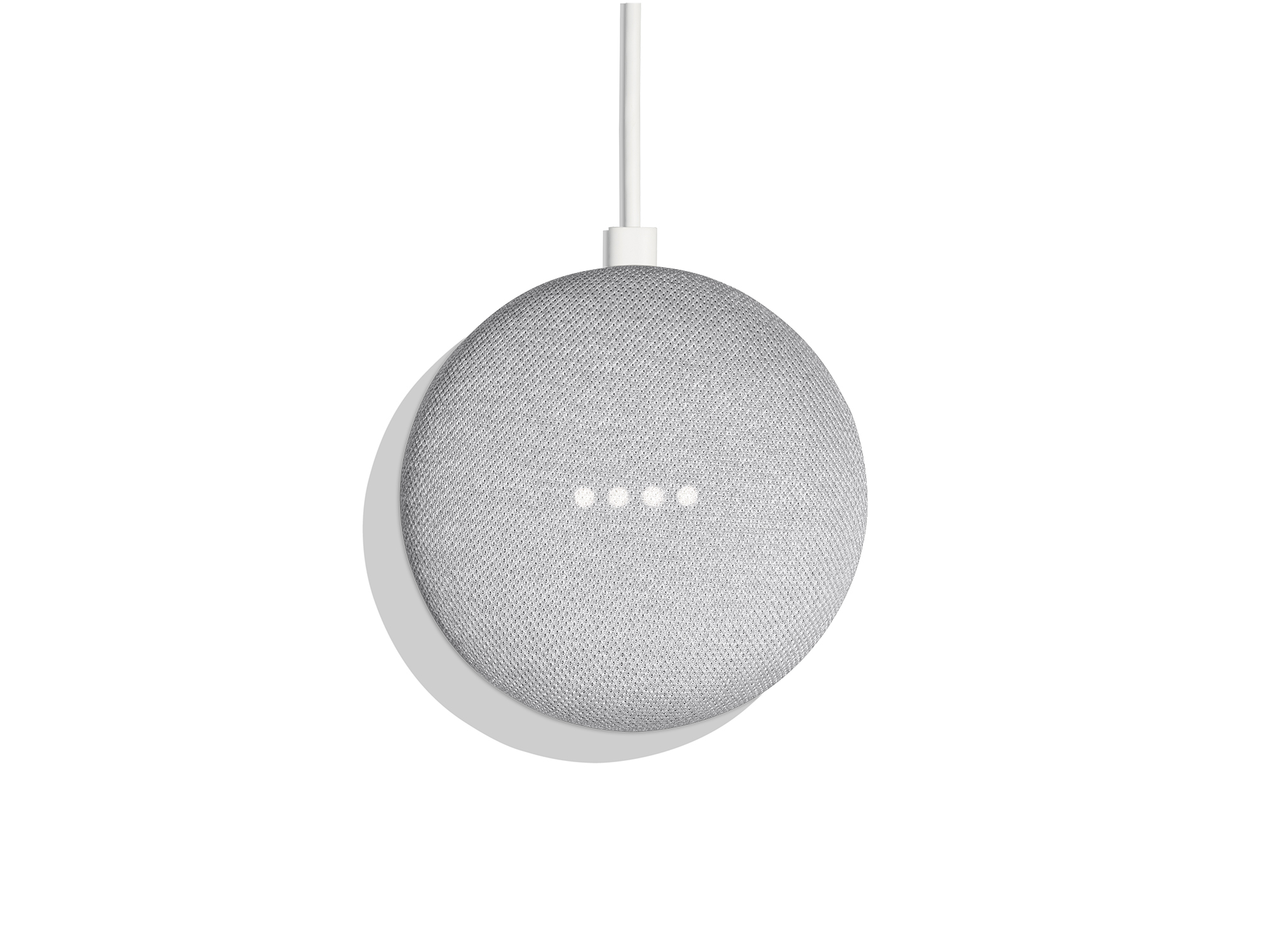 Google Home Mini Smart Speaker, Chalk photo 3