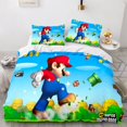 thumbnail image 3 of Juego de Anime Super Mario que rodea a Mario, juego de cama de cuatro piezas, lindo dormitorio de estudiantes para niños, juego de cuatro piezas, 3 of 5