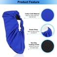 thumbnail image 4 of Uxcell 10 Pairs Shoe & Boot Covers, Reusable Cotton Non-Slip Shoe Covers for Indoors, Blue, 4 of 6
