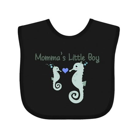 

Inktastic Seahorse (momma s Little Boy) Gift Baby Boy Bib
