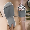 thumbnail image 6 of Indoor Slippers for Women Open Toe Knitted Mesh Slip on Slippers Comfortable Summer Casual Lightweight Breathable Slippers, 39, 6 of 7