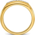 thumbnail image 2 of 14K Yellow Gold Ibgoodman Men's Polished 2-Row 1/3 Carat Aa Quality Diamond Ringsize 10 - Jbsp, 2 of 5