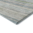 thumbnail image 6 of HomeRoots 677485 5 x 8 ft. Ivory Green & Beige Striped Washable Machine Made Rectangle Area Rug with UV Protection, 6 of 7