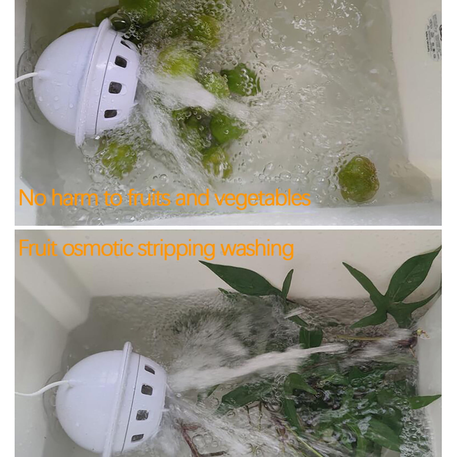 VerPetridure Portable Ultra Vibration Cleaner Fruit Washer Mini Dishwasher