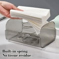 thumbnail image 5 of Transparent Wall - Mounted Toilet Tissue Box, Non - Perforated Toilet Paper Holder & Storage Rack for Bathroom Organization, 5 of 7