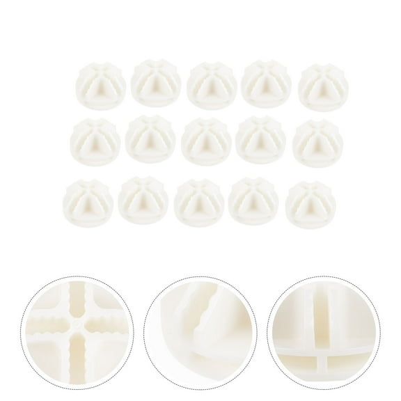 Sparsain 20 Pack Plastic Connectors for Storage Cube, Shelves and Cabinets, Modular Organizer, Closet Clasp (White)