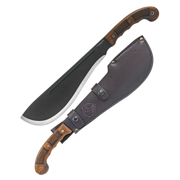 Machete Sword Condor Departure Bolo de acero 1075 con mango de nogal