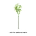 thumbnail image 3 of Ounissouiy 5x elegantes flores artificiales para decoración del hogar, apariencia realista y durabilidad duradera Decoración blanco, 3 of 6