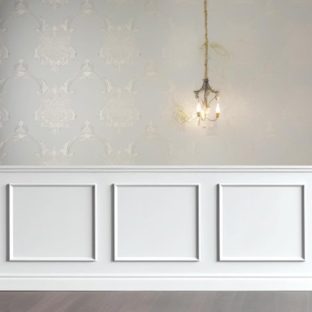 3 Set Accent Peel and Wall Molding Kit Premade Wainscoting Panels Wall Molding Panel White Pre Cut Trim for Walls Picture Frame Molding for Decoration(20 x 20 Inch)