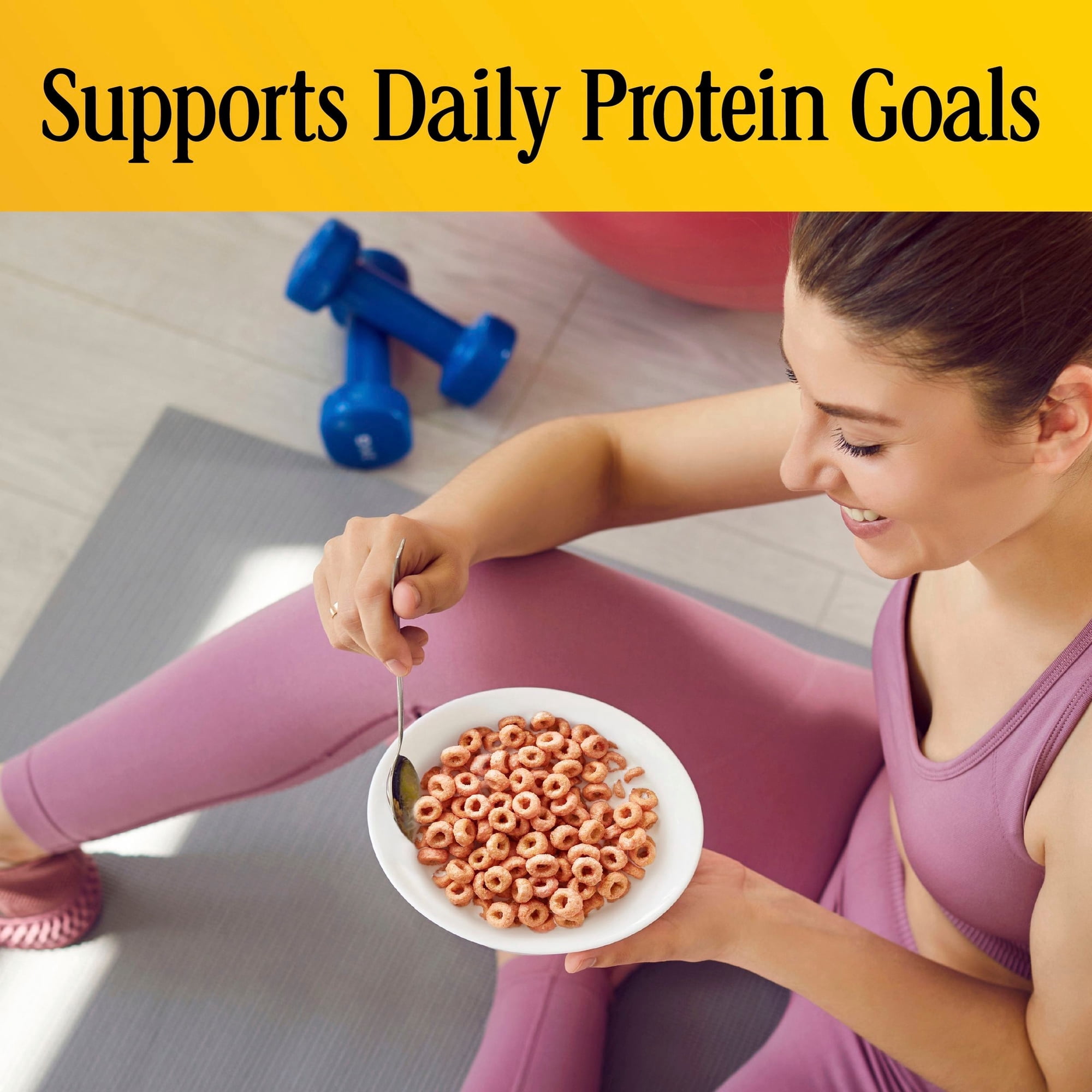 Cheerios Protein Cereal, Strawberry, 8g Protein, Family Size
