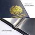 thumbnail image 4 of maskred Banknotes Album Leather Printed Pattern Transparent Paper Book Storage Gold Collecting Books Supply Home Scrapbook, 4 of 6