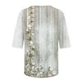 thumbnail image 5 of Enjoytime Womens Half Sleeves Blouses Women Casual Floral Printed Shirts Pullover Loose Tunic Blouse Tops Plus Size, 5 of 5