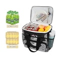 thumbnail image 2 of FORMRS Insulated Cooler Bag 24 Cans Capacity Soft Leakproof Lunch Box with Side Pockets, Black Moon, 2 of 7