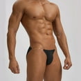 thumbnail image 4 of EchfiProm Underwear for Men Thong Breathable Black Comfortable 2XL Underpants, 4 of 6