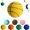 Yellow, variant on Silent Basketball for Indoor, House Training Basketballs Size 3/4/5/6/7, Rapid Rebound Without Deformation, Wear-Resistant and Slip-Resistant, for Home Practice and Beginners