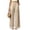 Beige, variant on Women's Casual Wide Leg Sweatpants High Waist Baggy Pants with Pockets Drawstring and Lace Trim Patch Pockets for Everyday Wear