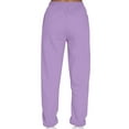 thumbnail image 5 of MAWCLOS Women Jogger Sets Long Sleeve Tracksuit Set Solid Color Two Piece Outfit Breathable Sports V Neck Sweatsuits Purple S, 5 of 5