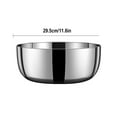 thumbnail image 2 of Stainless Steel Wash Basin Household Kitchen Vegetable Washing Basin Dough Kneading Basin, 2 of 2