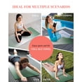 thumbnail image 7 of Dark Green Ombre Yoga Towel for Hot Yoga Non Slip, Modern Gradient Abstract Art Yoga Mat Towel Absorbent Yoga Sweat Towels Microfiber Hot Yoga Blanket for Bikram Pilates 26"x70", 7 of 7