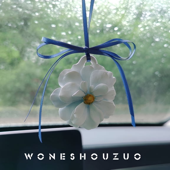 ACDANC Cute Car Air Freshener For Women Blue Gypsum 1Set