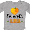 thumbnail image 4 of Inktastic Sarasota Florida Orange in Heart Boys or Girls Long Sleeve Baby Bodysuit, 4 of 5