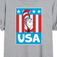 thumbnail image 3 of Dr. Seuss - Cat In The Hat USA - Women's Oversized T-Shirt, 3 of 6