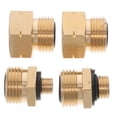 thumbnail image 4 of Shisuyan 4 Pcs Adaptateur Professionnel au Propane pour Remplissage de Gaz Convertisseur de Réservoir de Gaz Résistant à l'Usure Adaptateur de Gaz pour Fournaise Extérieure Petit Convertisseur de Propane pour Fournitures de Camping (Norme UE), 4 of 8