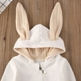 thumbnail image 4 of Baby Girl Boy Clothes Top Hoodie Pocket Bodysuit Romper Long Sleeves Outfit Clothing, 4 of 8